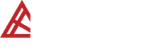 RETEX Roofing & Exteriors logo with tagline; logo text is in white, while RETEX symbol is in red.