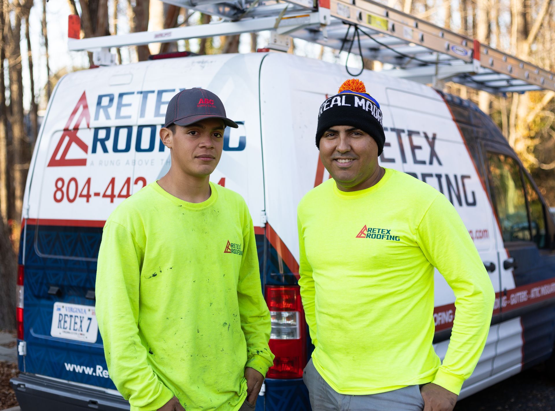 Meet Retex's Repair Team: Bryan Rizo (L) and Julio Marin Castillo (R).