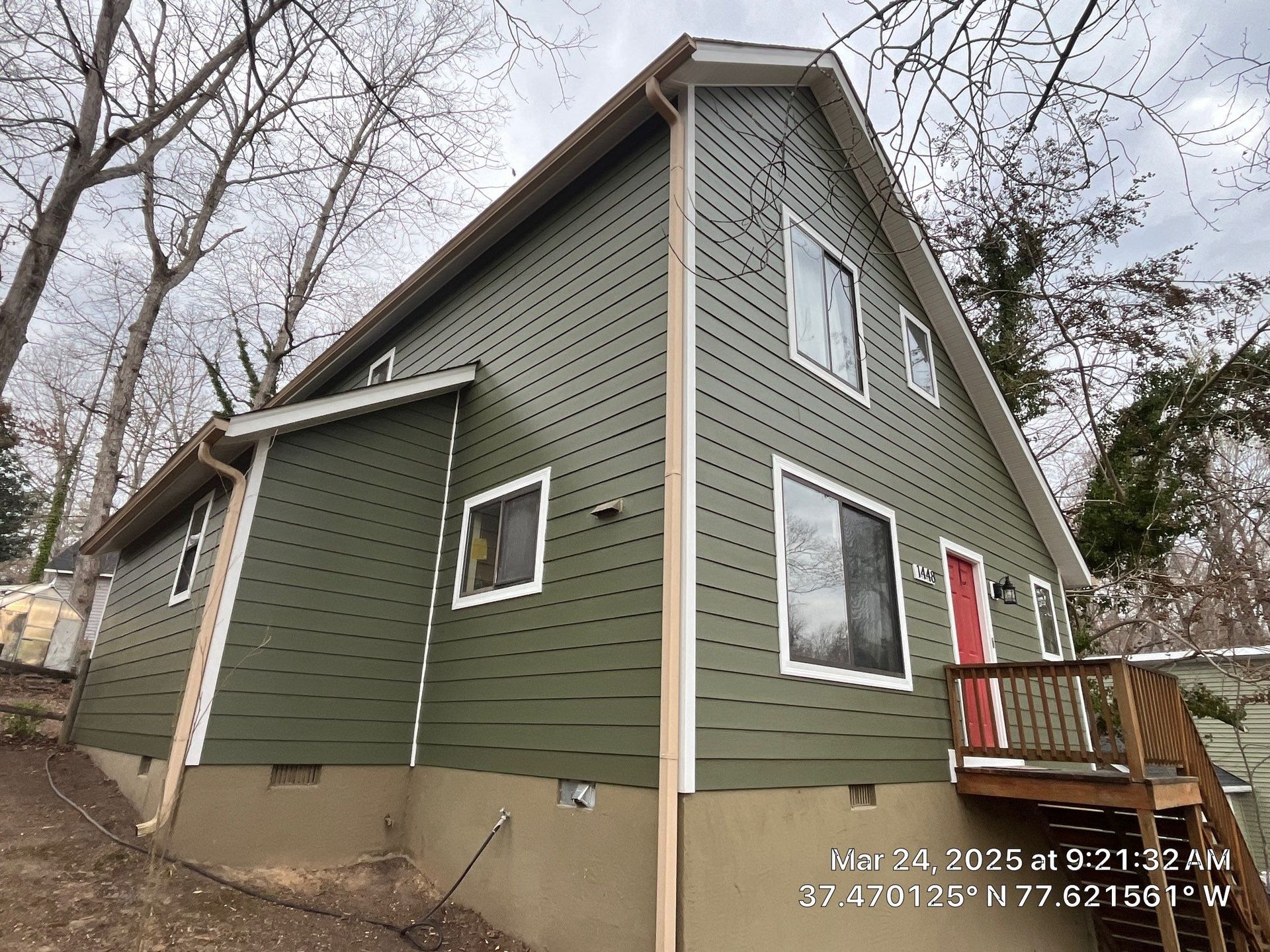 Hardie Plank Siding replacement in Chesterfield, VA.