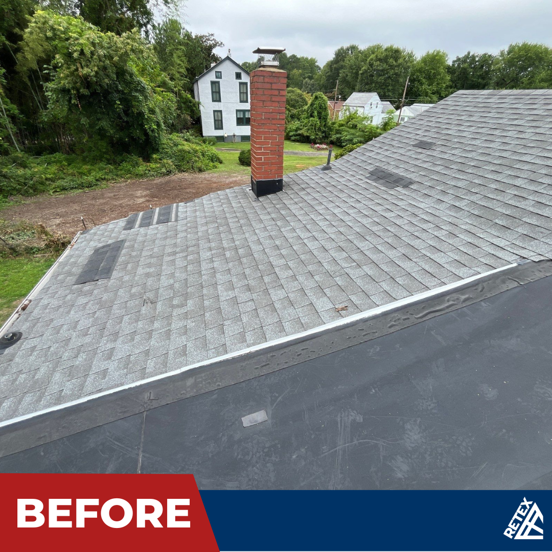 Before – Retex roof replacement on Richmond VA home.
