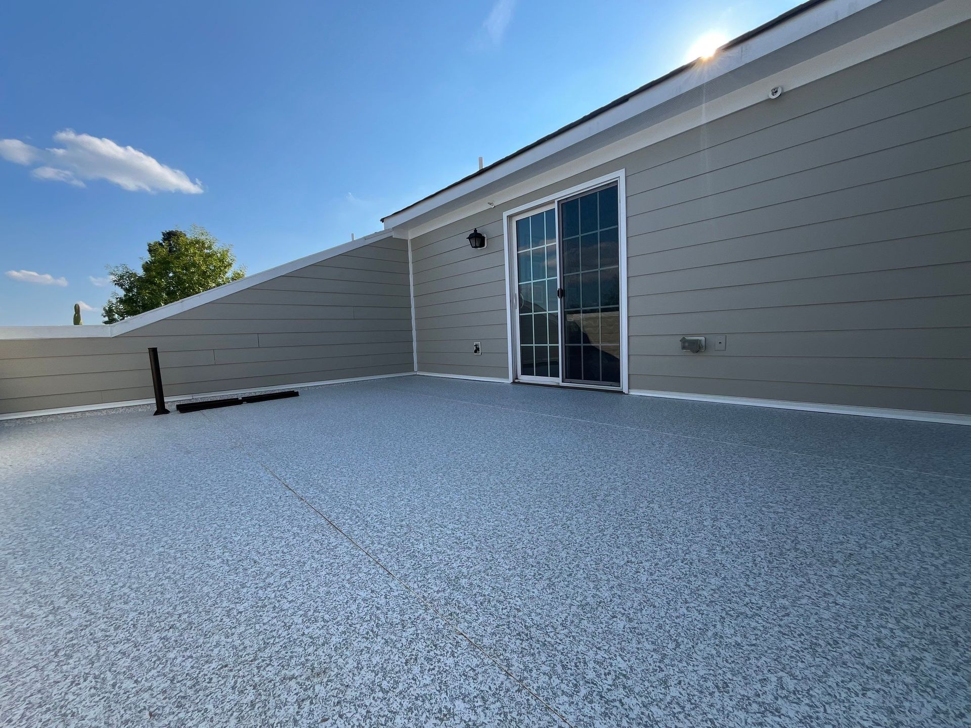 We replaced the flat roof for this Glen Allen home in August 2025. 