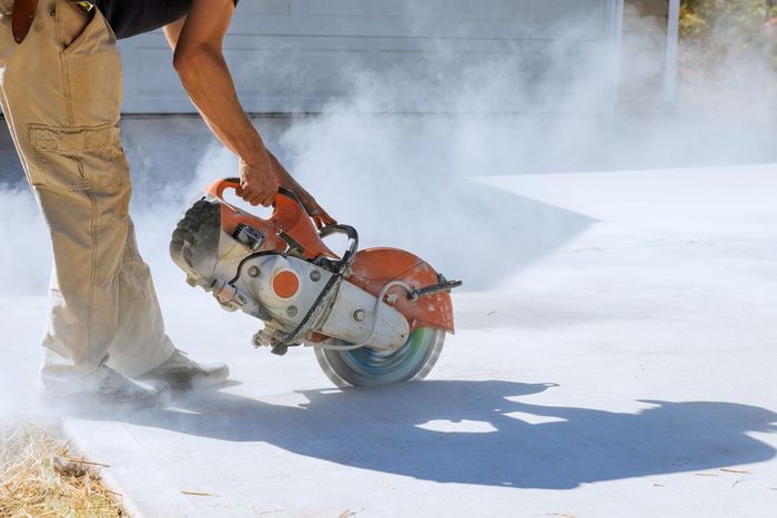 concrete diamond blade concrete driveway removal