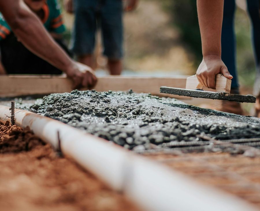 concrete installation