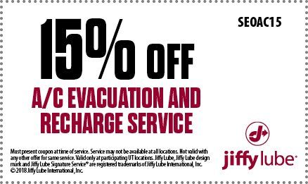 Jiffy Lube Synthetic Oil Change Coupon
