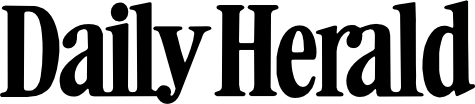 The daily herald logo is black and white on a white background.
