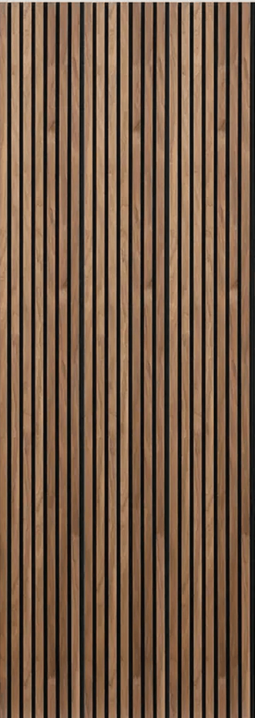 A close up of a wooden wall with a striped pattern.