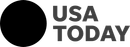 A black and white logo for usa today