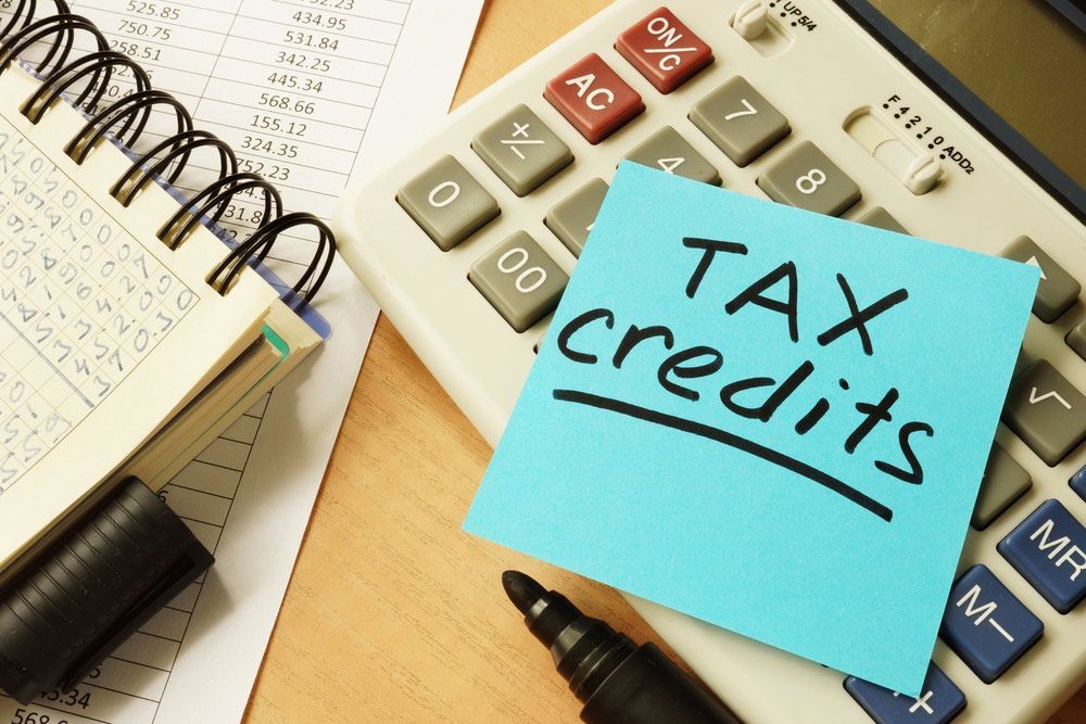 A Note On A Calculator That Says Tax Credits — Wagga Tradesman Accounting Services In Wagga Wagga, NSW