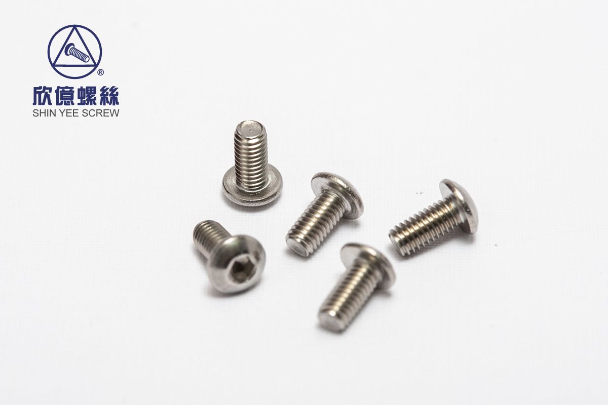 18-8 Stainless Steel Button Head Hex Drive Screws