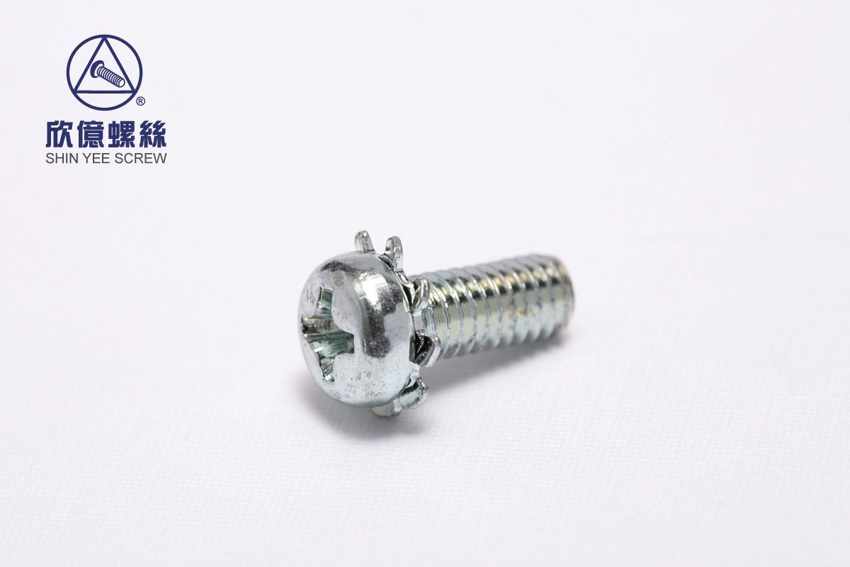 Pan Head Trox Screws with External-Tooth Lock Washer