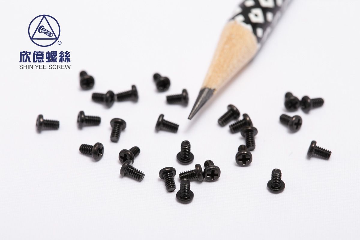 Rounded Head Screw Black Zinc M1.7x3L