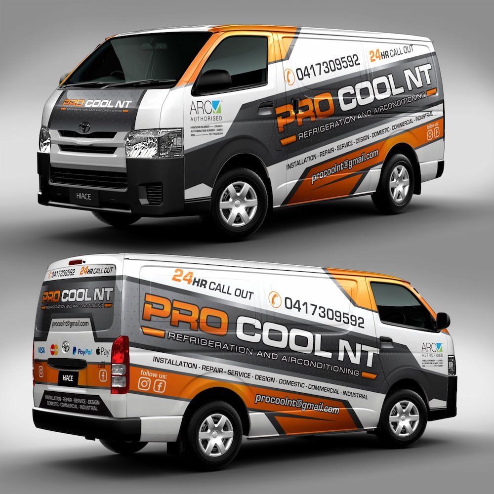 Pro Cool NT's authorised branded air-conditioning van in Darwin, NT