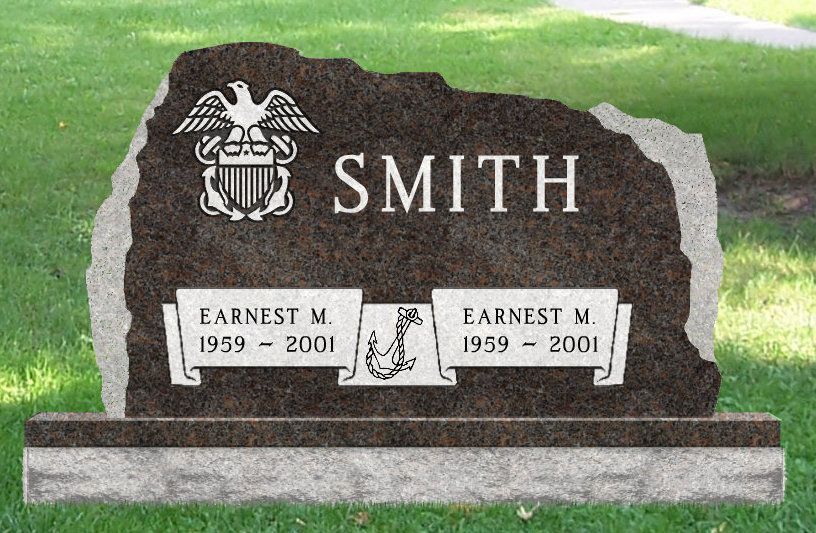 A gravestone with the name smith on it