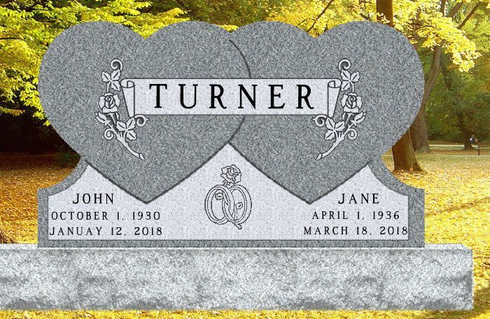 A gravestone for john turner and jane turner
