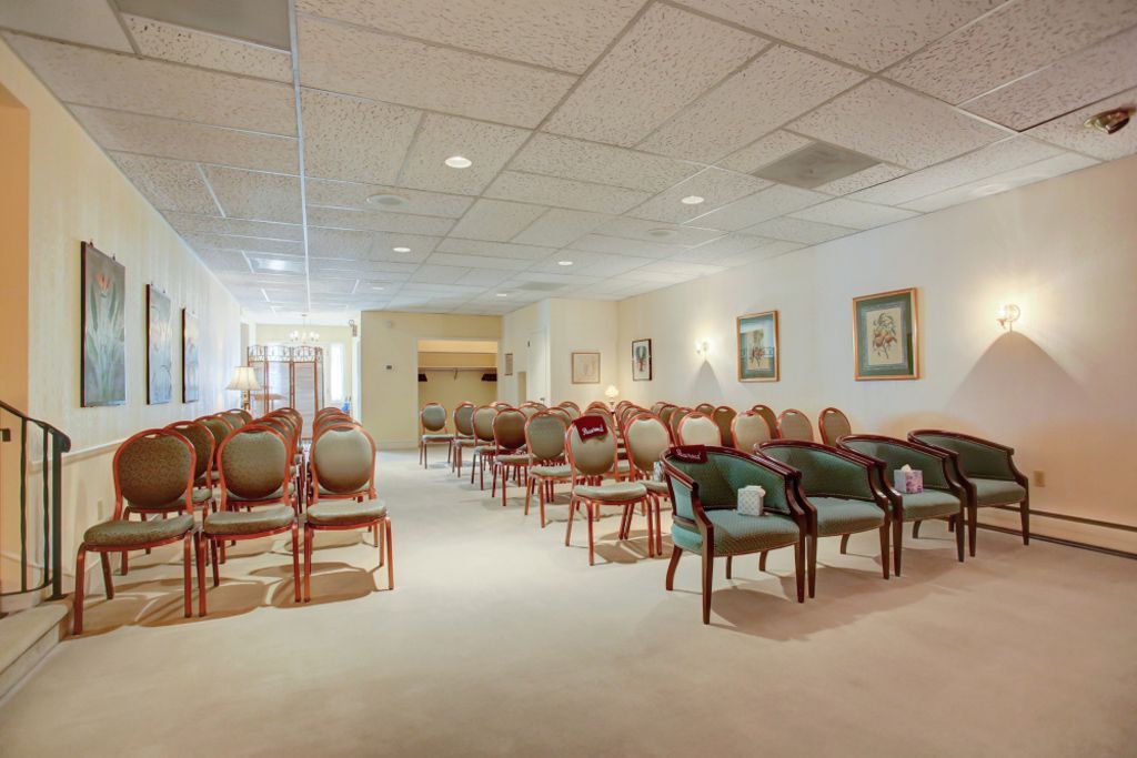 There are a lot of chairs in the waiting room.