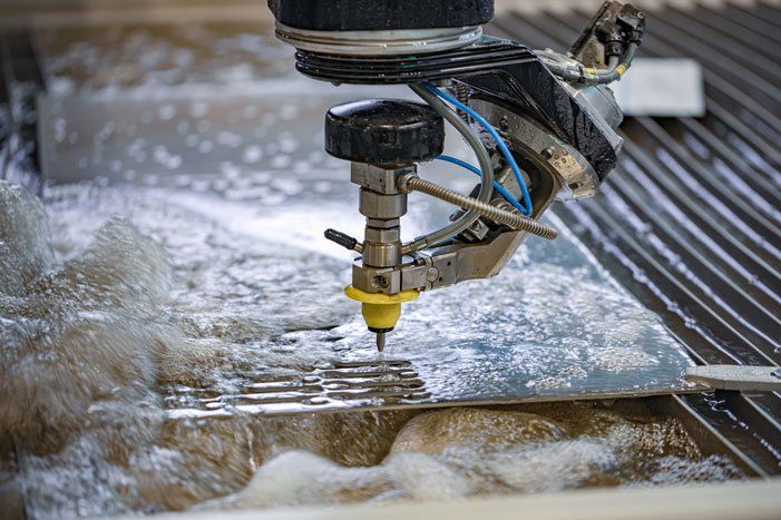 Water jet cutting machine — Martinsville, IN — Oliver Machine & Tool Corporation