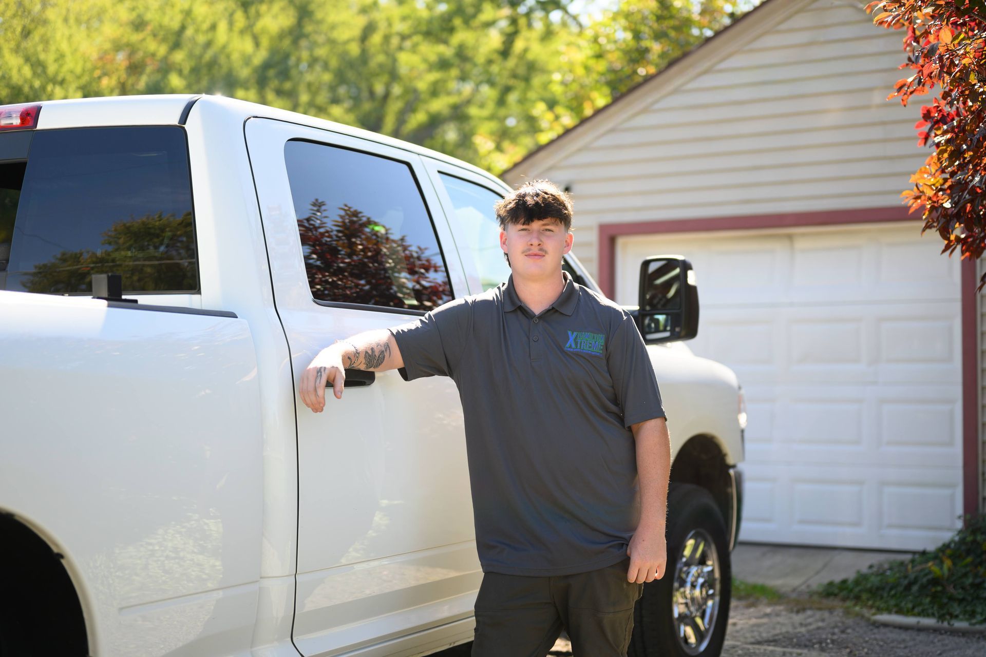 Cole Hamilton at Xtreme Cleaning Gutter Cleaning is ready to work in Youngstown Ohio.