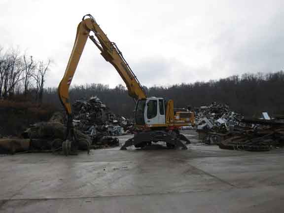 Crane in Scrap Yard, Summit Recycling of Penn Hills