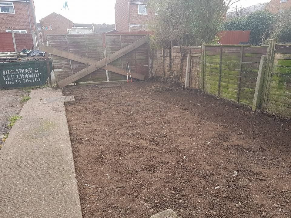 Before lawn turfing