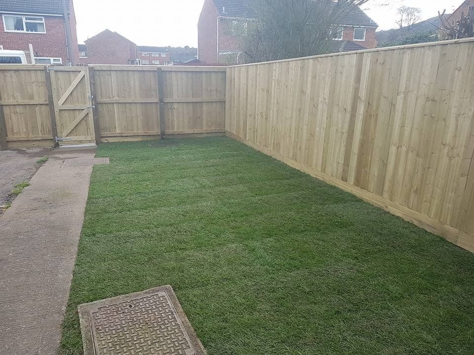 After lawn turfing