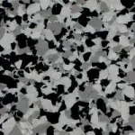 A close up of a black and white camouflage pattern.