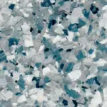 A close up of a blue and white marble texture.