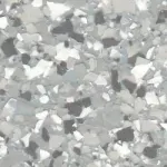 A close up of a gray and black marble texture.