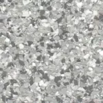 A close up of a gray and black marble floor.