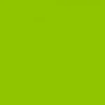 Solid bright lime green background.