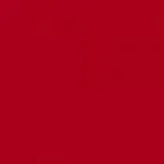 Solid red background.