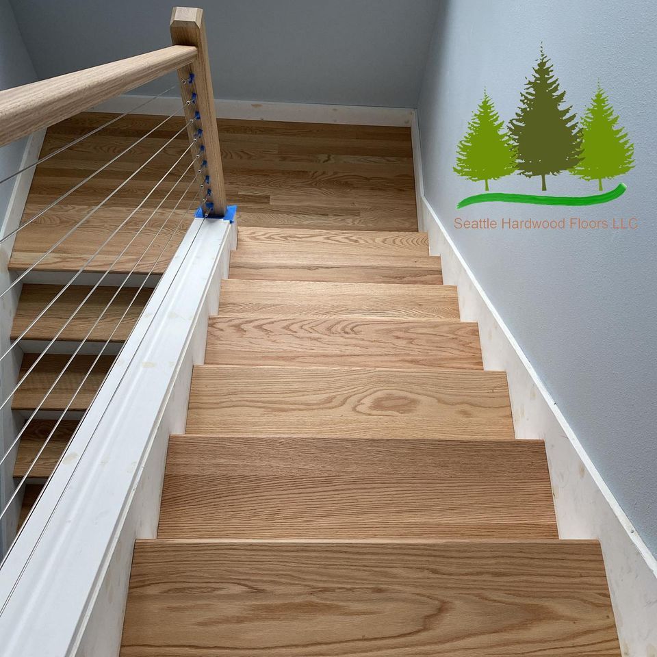 Residential Hardwood Stairs — Seattle, WA — Seattle Hardwood Floors LLC