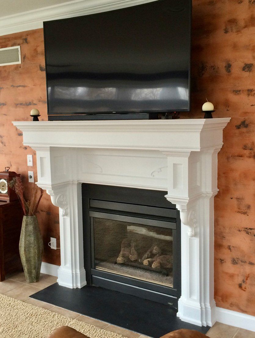 Fireplace With Television On Top — Parkesburg, PA — E.P. Hannum Building