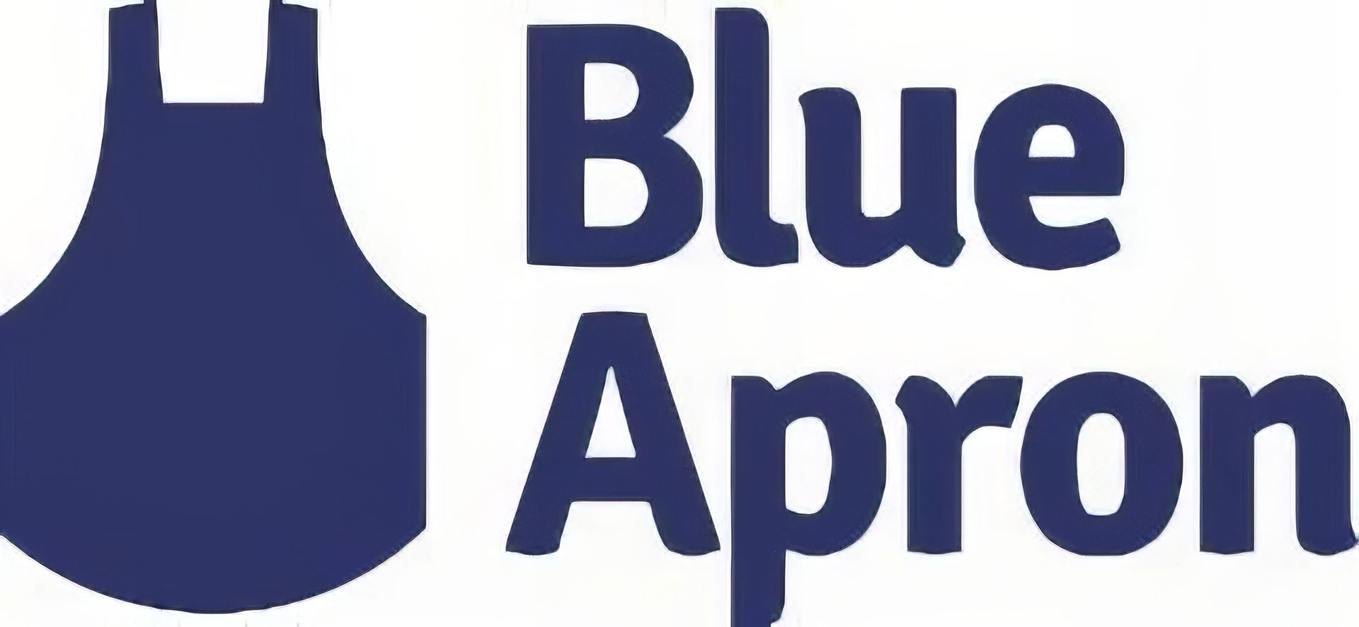 A blue apron with the words blue apron written on it