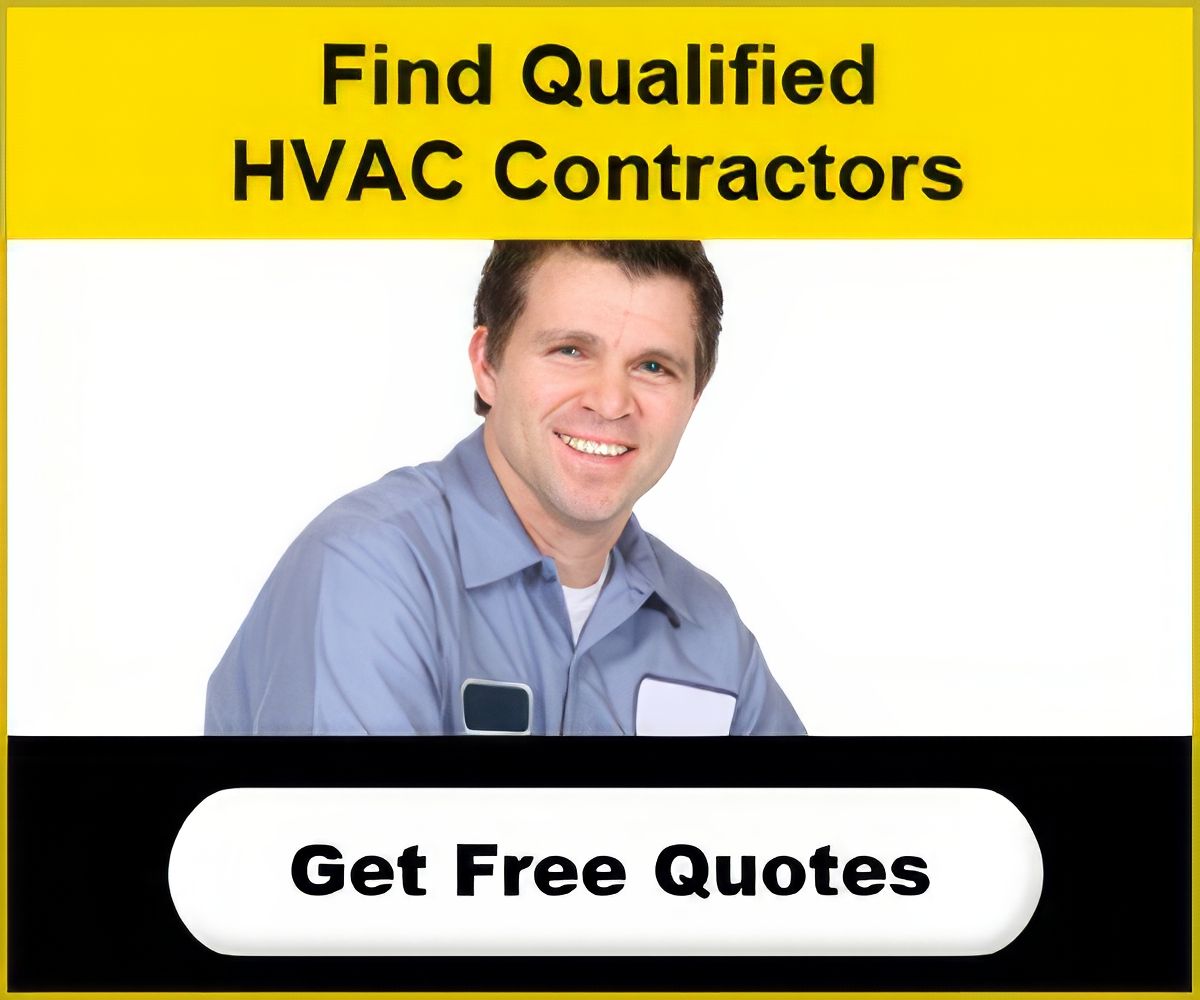 A picture of a man with the words find qualified hvac contractors