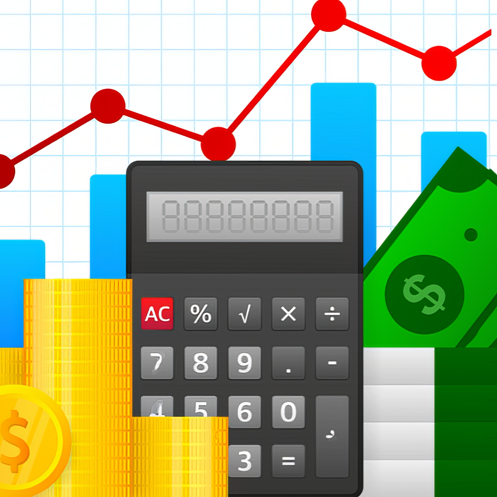 Personal Financing Icons on the screen for personal loans