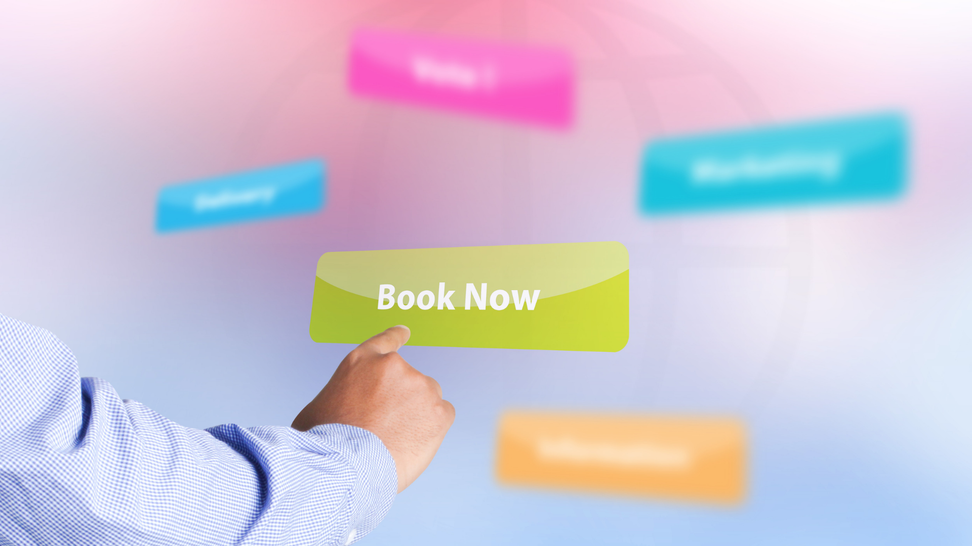 Book now button to book meeting rooms
