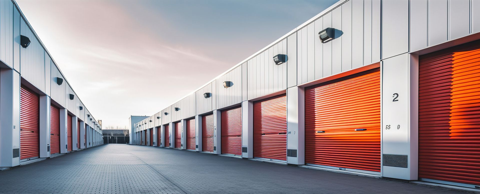 Metal self-storage facility exterior, ideal for customers who want to find storage facility options.