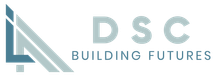 A logo for a company called dsc building futures.