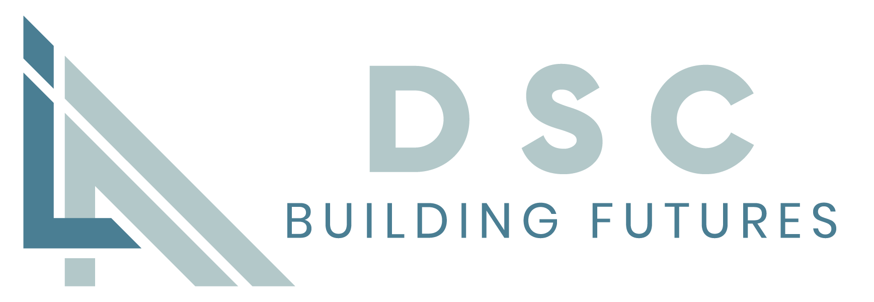 A logo for a company called dsc building futures.