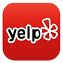 Yelp logo: White 