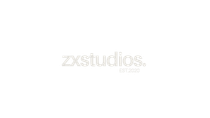 A white background with the words zxstudios written on it.