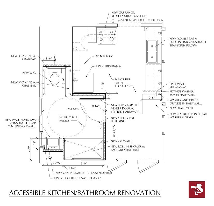 Accessible Kitchen/bathroom renovation