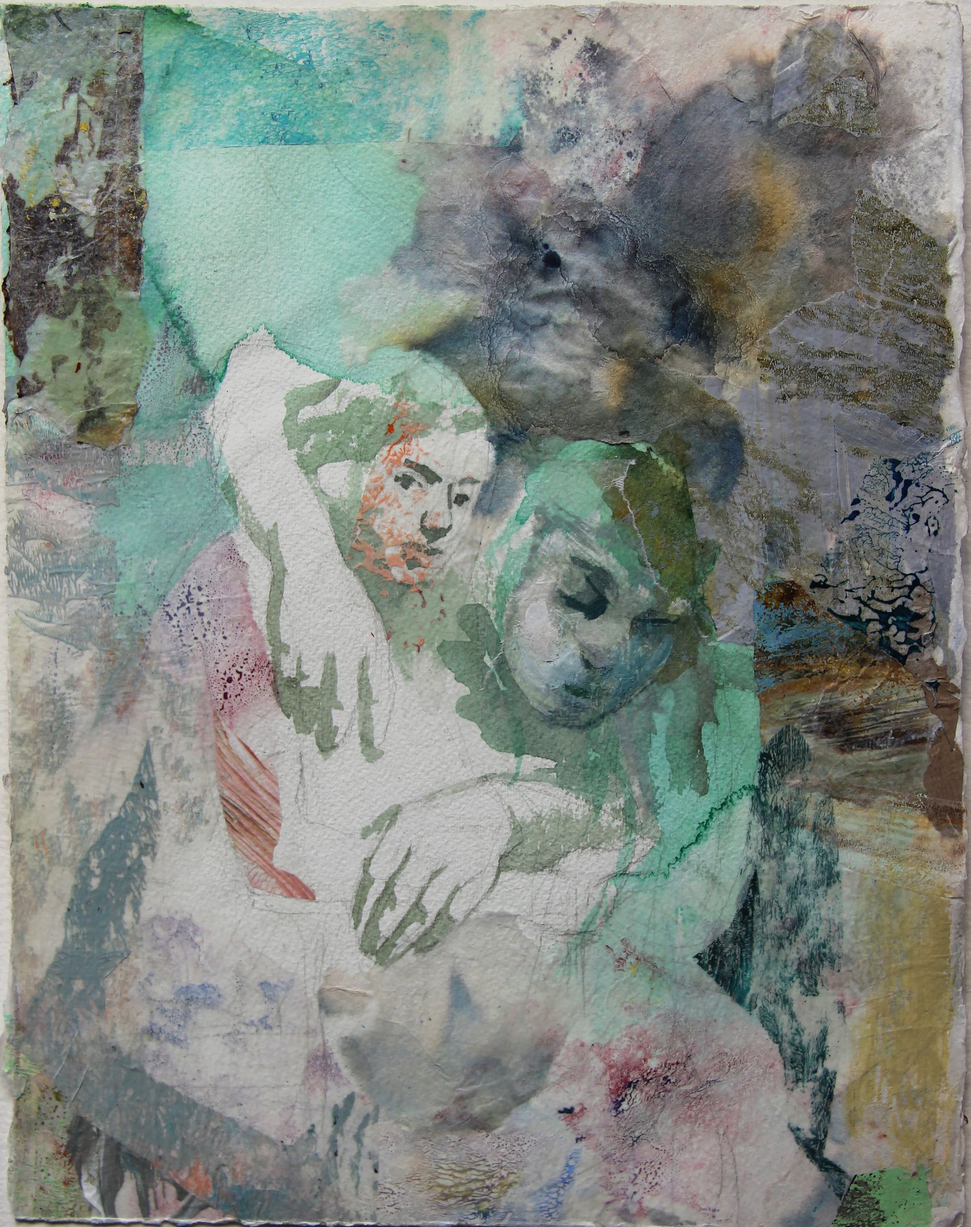 Chimera. 2020 Mixed media collage on paper, 15