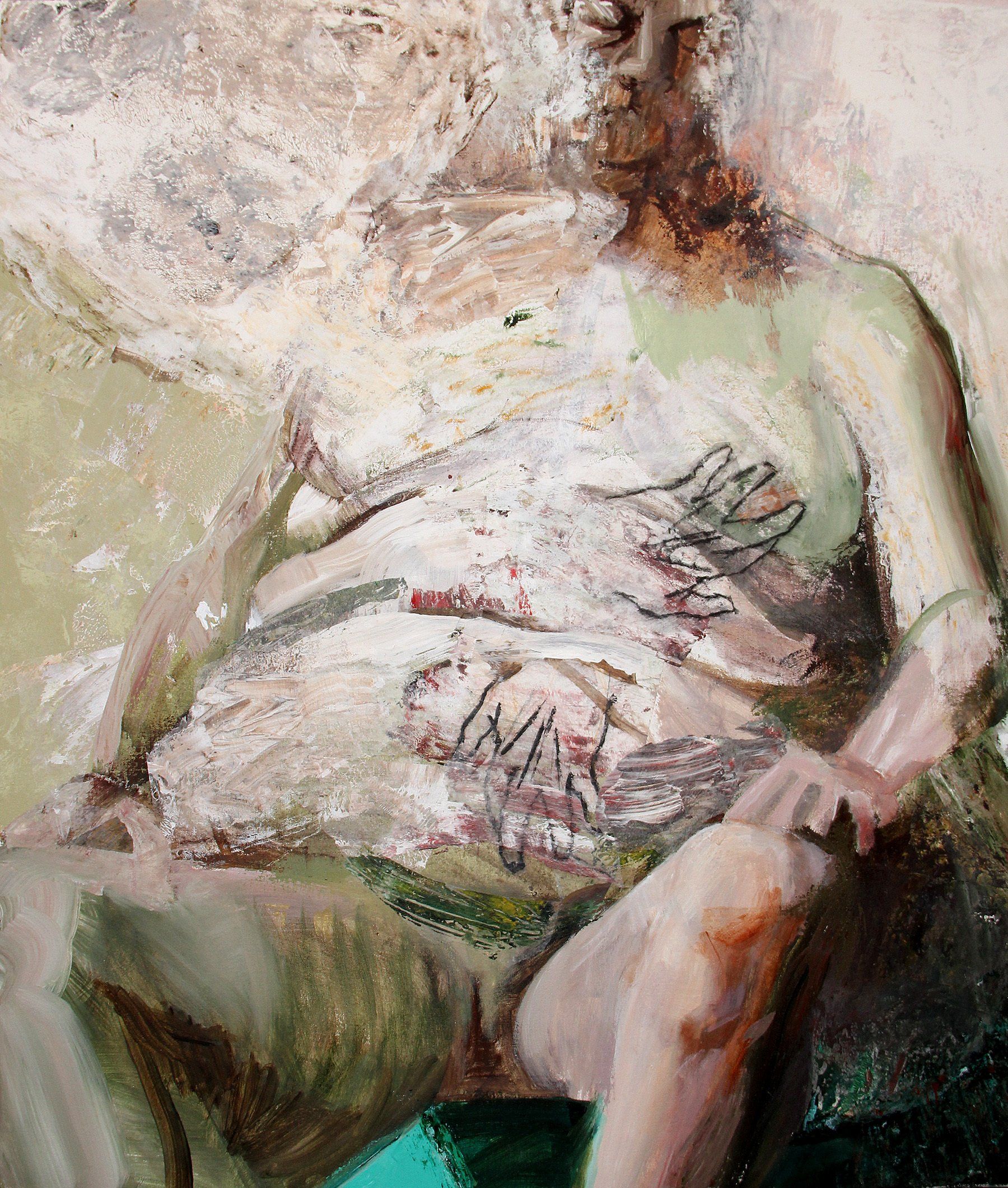 Persistence of Memory. 2018, Mixed media and collage on canvas, 42