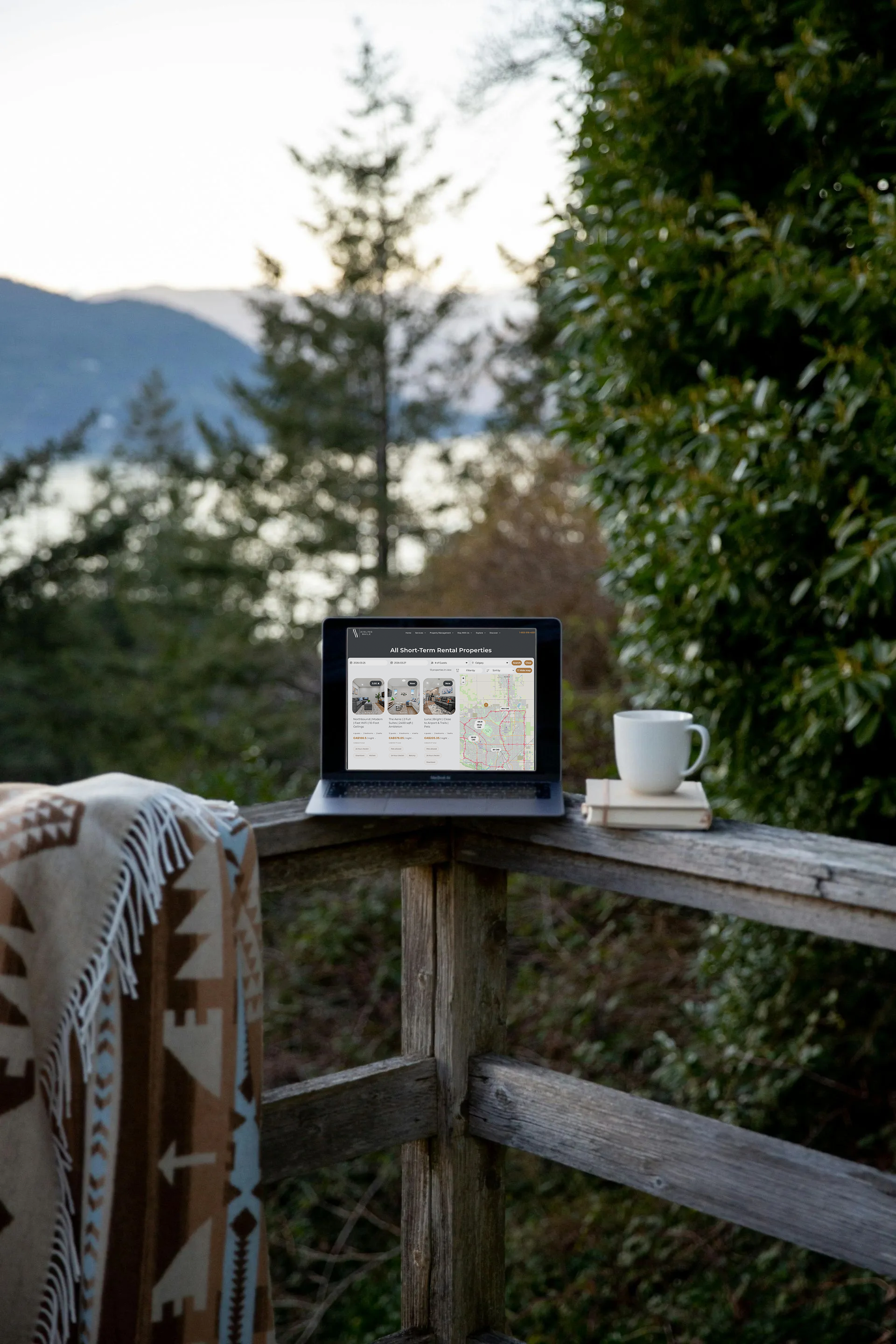 Someone booking a vacation rental through Aisling Baile's website.