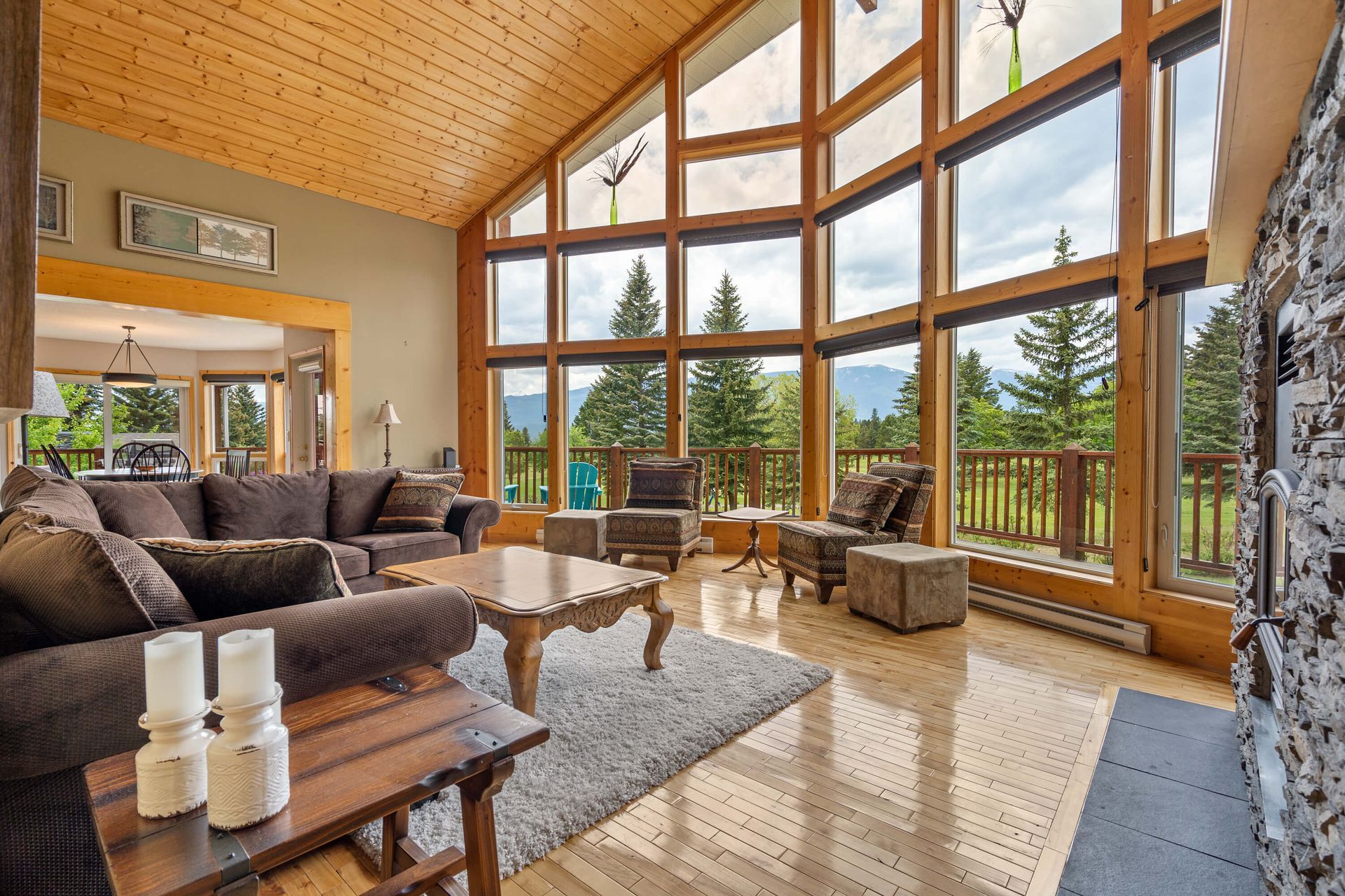 Views from the living room of  of the Fairway17, a Windermere BC Vacation Rental hosted by Aisling Baile Property Management.