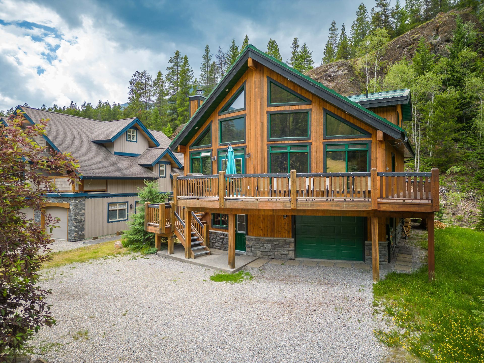 Exterior shot of the Greywolf Lodge,  a golf course BC vacation rental hosted by Aisling Baile Property Management.