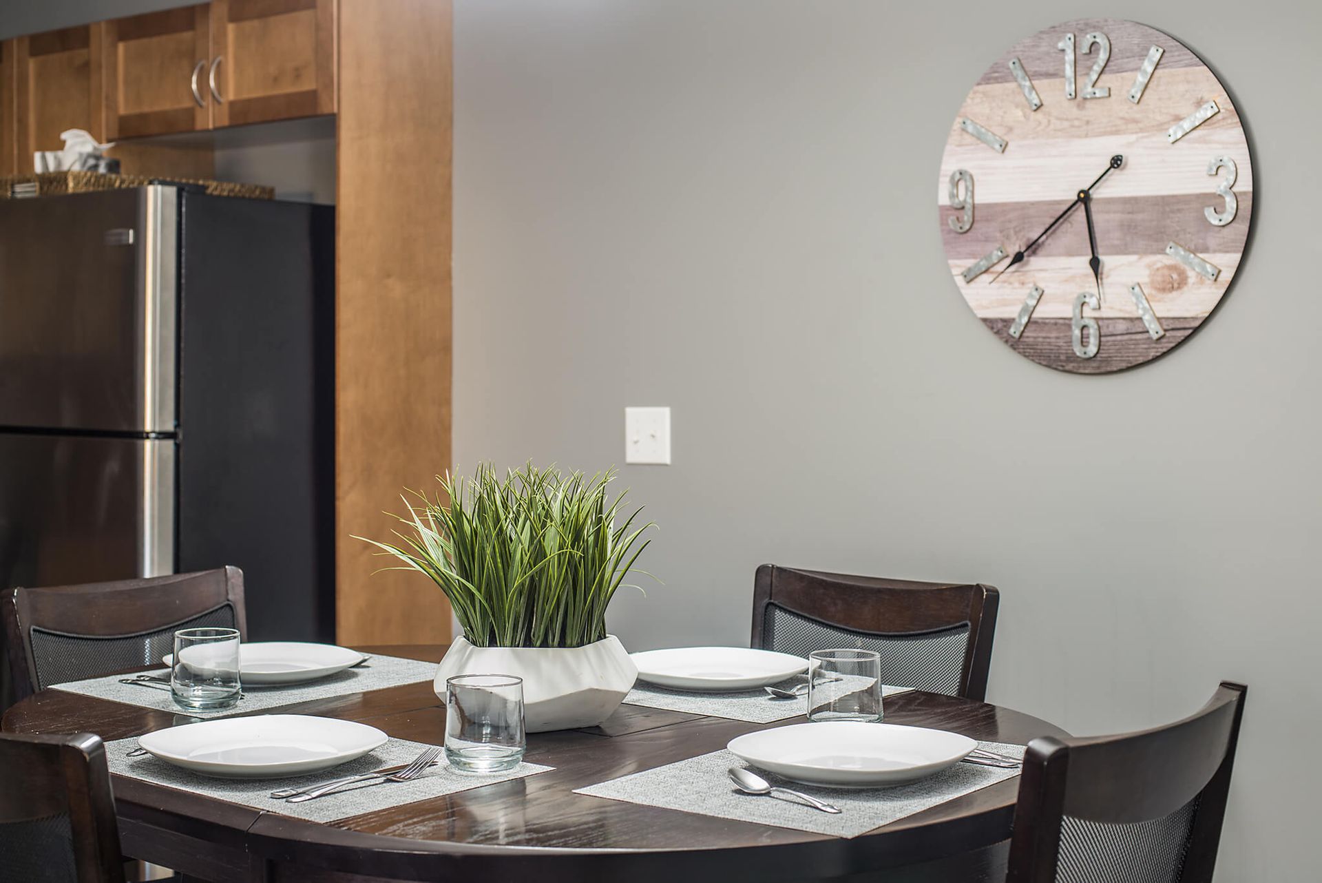 Dining area in the lake view condo in Lake Windermere Pointe BC Vacation Rental in Invermere hosted by Aisling Baile Property Management. 