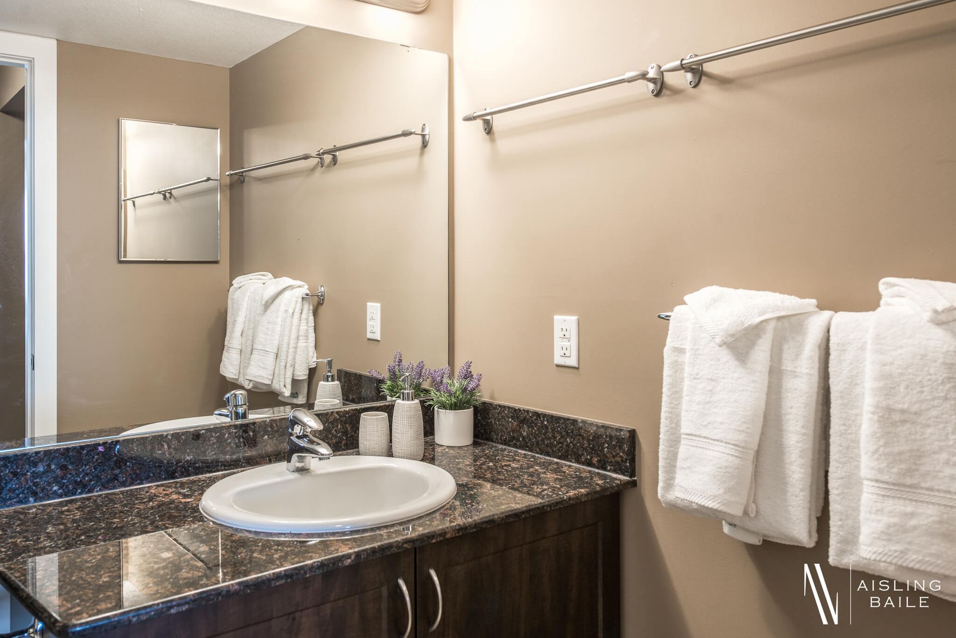 Private ensuite at the Stylish condo of Lake Windermere Pointe in Invermere, a BC Vacation Rental hosted by Aisling Baile Property Management.