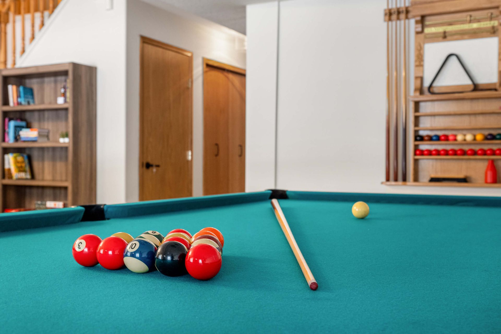 Pool table of Wide Open Spaces, a Radium BC Vacation Rental hosted by Aisling Baile Property Management.